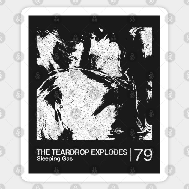 The Teardrop Explodes / Minimalist Graphic Artwork Design Sticker by saudade